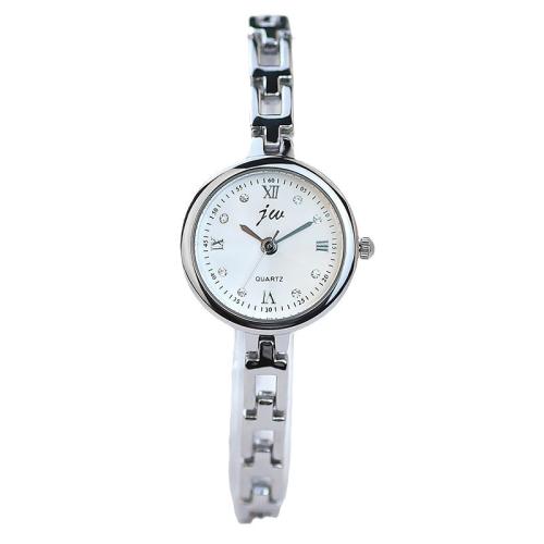 Women Wrist Watch, Steel, with Glass & Tibetan Style, fashion jewelry & Chinese movement & for woman & waterproof, more colors for choice, Dial straight size: diameter about 2.6cm, thickness about 0.7cm; Band width: about 0.6cm., Length:Approx 18 cm, Sold By PC