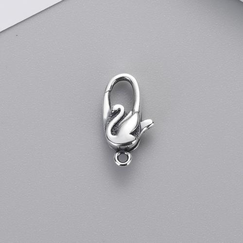 925 Sterling Silver Lobster Claw Clasp DIY black Sold By PC