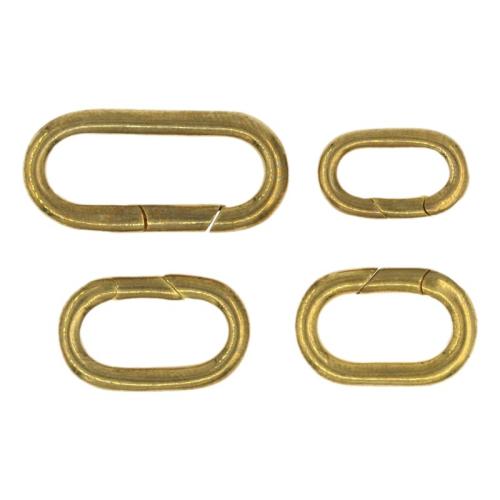 Brass Snap Clasp, DIY & different size for choice, original color, 50PCs/Bag, Sold By Bag