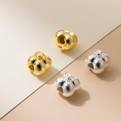Perles d'espacement Bijoux, argent sterling 925, fruitcéréale, DIY, plus de couleurs à choisir, 10x10x10mm, Trou:Environ 3.3mm, Vendu par PC