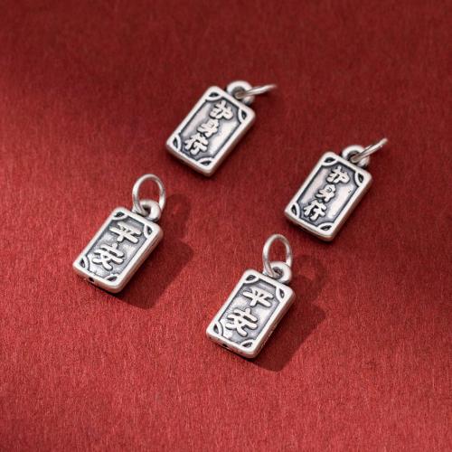 925 Sterling Silver Pendant Rectangle vintage & DIY Sold By PC