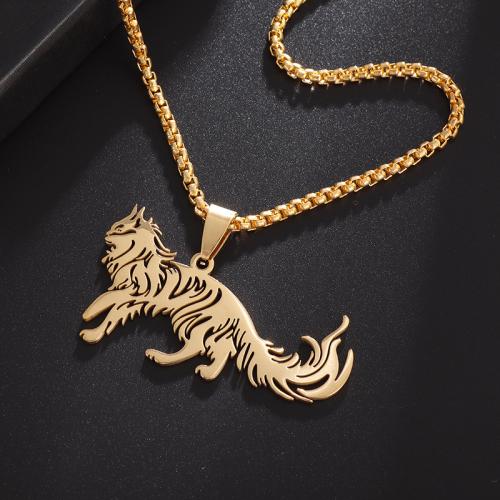 Stainless Steel Jewelry Necklace, 304 Stainless Steel, fashion jewelry & Unisex, more colors for choice, Length:Approx 60 cm, Sold By PC