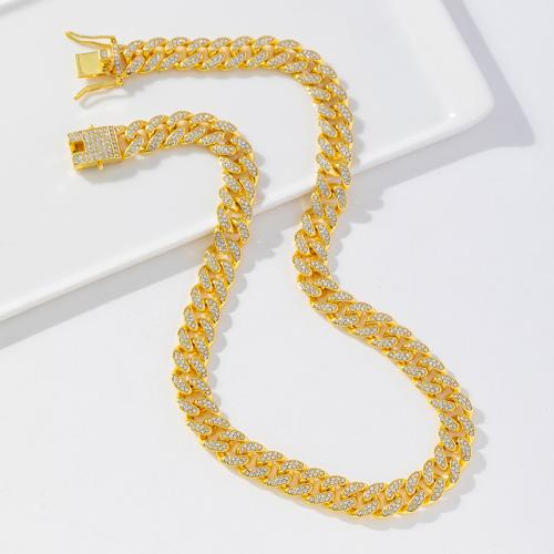 Zinc Alloy Jewelry Sets bracelet & necklace fashion jewelry & Unisex & with rhinestone Sold By PC
