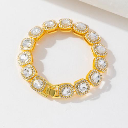 Zinc Alloy Jewelry Sets bracelet & necklace fashion jewelry & Unisex & with rhinestone Sold By PC