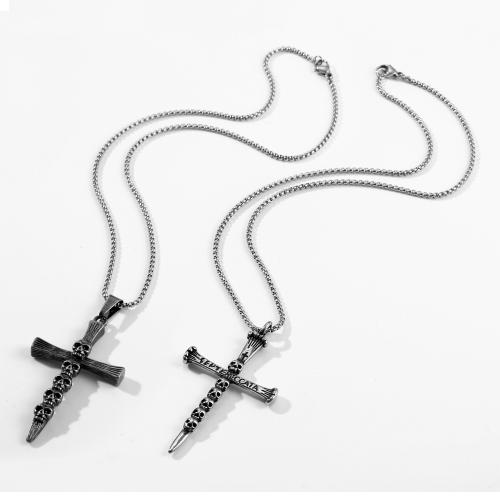 Stainless Steel Cross Pendants, 304 Stainless Steel, polished, fashion jewelry & Unisex & different styles for choice, Sold By PC