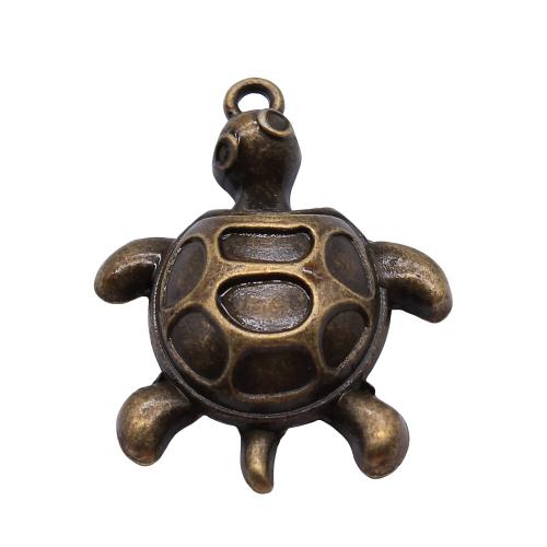Zinc Alloy Animal Pendants Turtle plated DIY Sold By PC