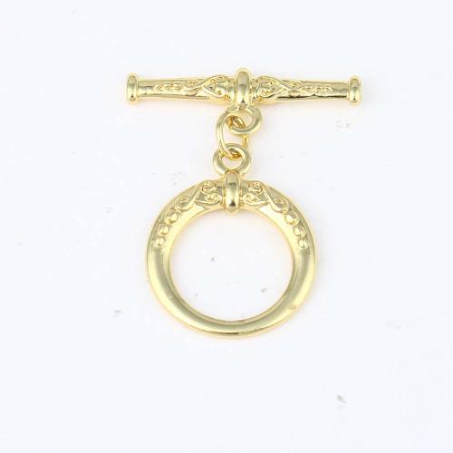 Brass Toggle Clasp, gold color plated, DIY, nickel, lead & cadmium free, 16.60x2.10x14.90mm, Sold By PC