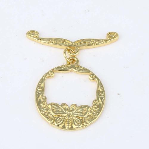 Brass Toggle Clasp, gold color plated, DIY, nickel, lead & cadmium free, 20.50x12x5.10mm, Sold By PC