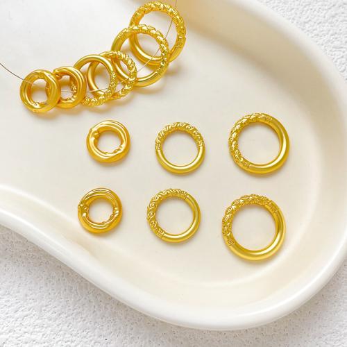 Messing smykker Perler, guldfarve belagt, du kan DIY & forskellig størrelse for valg, gylden, nikkel, bly & cadmium fri, Solgt af PC