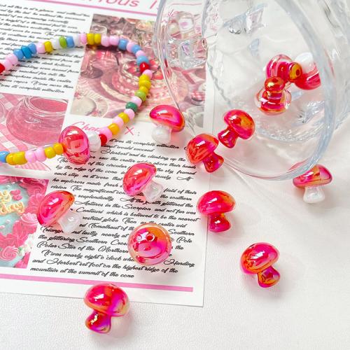 Acrylic Jewelry Beads, mushroom, DIY & different size for choice, more colors for choice, Sold By PC