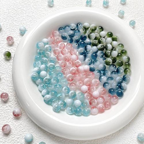Perles murano faites à la main , chalumeau, Rond, DIY, plus de couleurs à choisir, 8mm, Trou:Environ 1.6mm, 10PC/sac, Vendu par sac