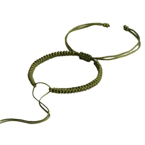 Moda bracciale corda, nailon propilenica, with 6CM extender chain, fatto a mano, DIY, nessuno, Lunghezza Appross. 11 cm, 10PC/lotto, Venduto da lotto