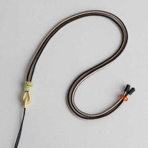 Módní náhrdelník kabel, Polyester, s Akryl, ruční práce, DIY, více barev na výběr, Délka Cca 56 cm, 10PC/Lot, Prodáno By Lot