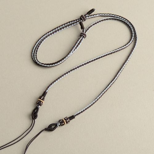 Fashion Necklace Cord, Polyester, handmade, DIY, more colors for choice, Length:Approx 40-68 cm, 10PCs/Lot, Sold By Lot