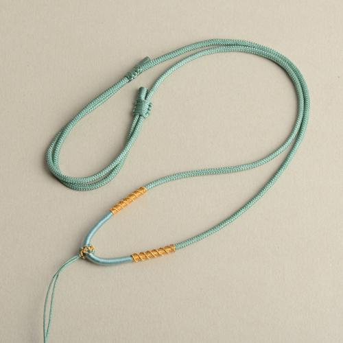 Fashion Halsband Cord, Nylon Polypropylen, handgjord, DIY, fler färger för val, Längd Ca 38-68 cm, 10PC/Lot, Säljs av Lot