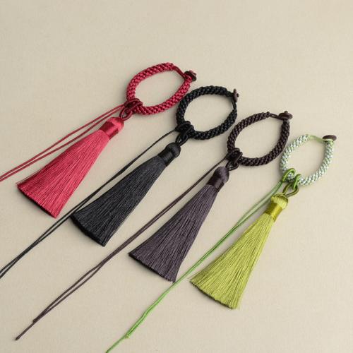 Polyamide Hanging Ornaments, with Coco, handmade, DIY, more colors for choice, Length:Approx 12 cm, 10PCs/Lot, Sold By Lot