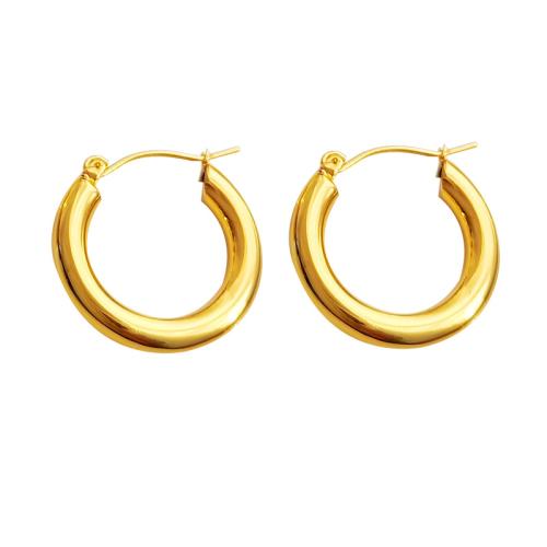 Brass Hoop Earring, plated, fashion jewelry & for woman, more colors for choice, 23x23mm, Sold By Pair