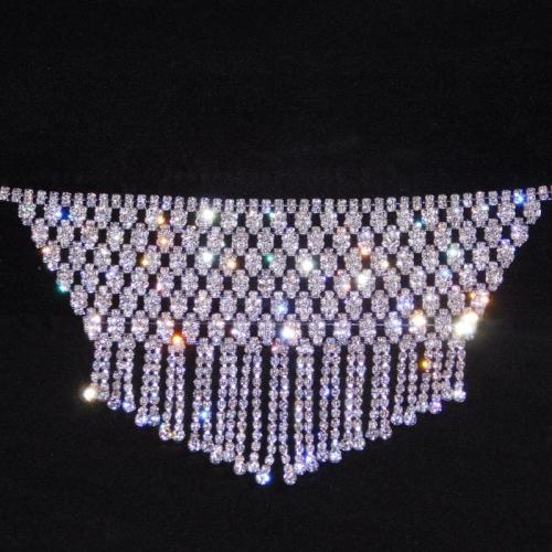 Pulsera de Aleación de Zinc, Joyería & para mujer & con diamantes de imitación, plateado, longitud:aproximado 17.5 cm, Vendido por UD