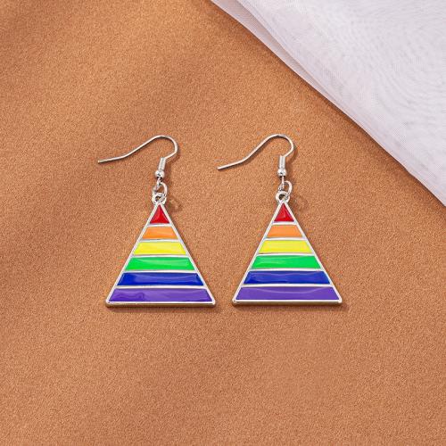 Zinc Alloy Drop Earrings fashion jewelry & for woman 30mm Sold By Pair