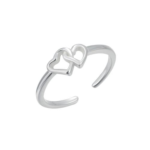 925 Sterling Silver Toe Ring Heart fashion jewelry & for woman Sold By PC