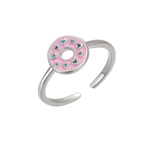 925 sterling zilver Teen Ring, mode sieraden & voor vrouw & glazuur, Verkocht door PC