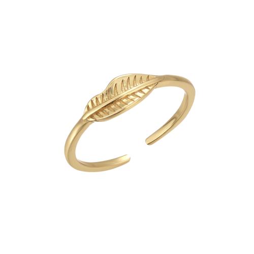 925 пробы Палец кольцо, Листок, ювелирные изделия моды & Женский, продается PC