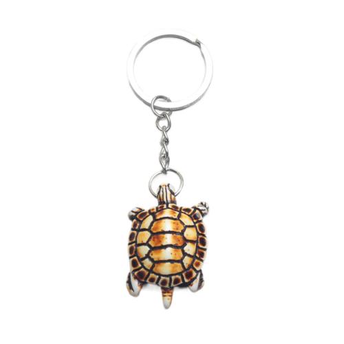 Zinc Alloy Key Clasp with Resin Turtle plated Unisex nickel lead & cadmium free Sold By PC