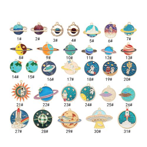 Tibetan Style Enamel Pendants, plated, DIY & different styles for choice & micro pave cubic zirconia, more colors for choice, 10PCs/Lot, Sold By Lot