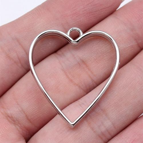 Tibetan Style Heart Pendants, plated, DIY, more colors for choice, 30x34x3.70mm, Sold By PC