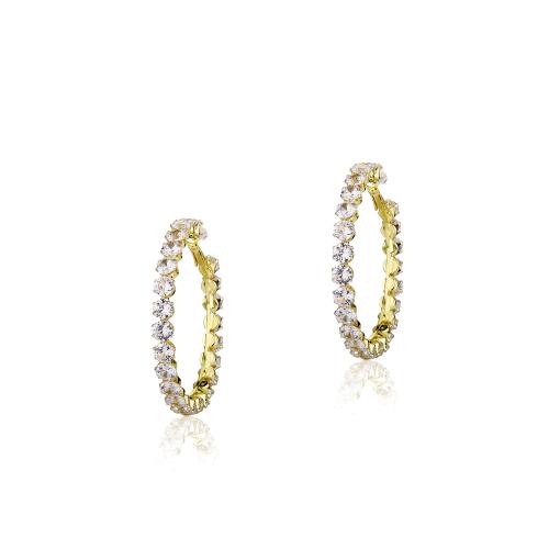 Cubic Zirconia Micro Pave Brass Earring, plated, different size for choice & micro pave cubic zirconia & for woman, more colors for choice, Sold By Pair