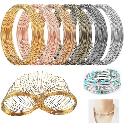 Tiger Tail Wire Zinc Alloy DIY mixed colors Sold By Set