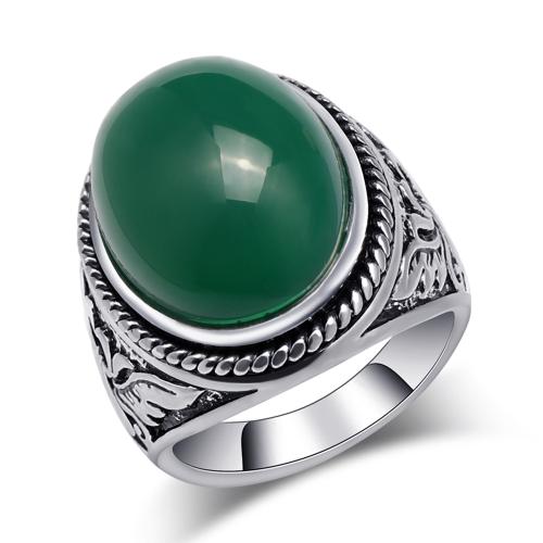 Resina anillo de dedo, aleación de zinc, con resina, Joyería & diverso tamaño para la opción & para hombre, más colores para la opción, Vendido por UD