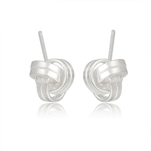 925 Sterling Silver Stud Earrings, fashion jewelry & for woman, 6.60mm, Sold By Pair