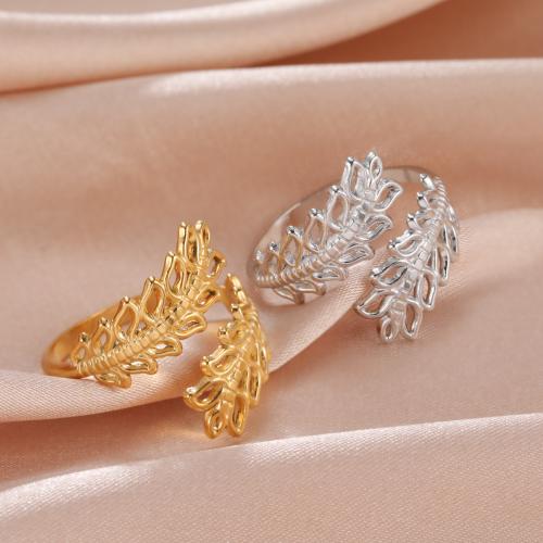 Stainless Steel Finger Ring 304 Stainless Steel Wheat fashion jewelry & for woman Sold By PC