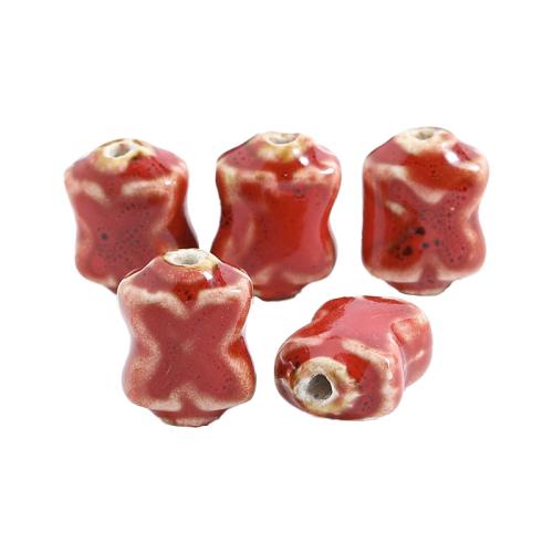 Porcelain Jewelry Beads, glazed, DIY, more colors for choice, Hole:Approx 2.5mm, Approx 100PCs/Bag, Sold By Bag