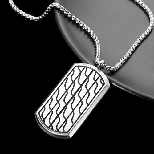 Edelstahl Schmuck Halskette, 304 Edelstahl, mit Verlängerungskettchen von 5CM, poliert, für Frau, 25x45mm, verkauft von PC