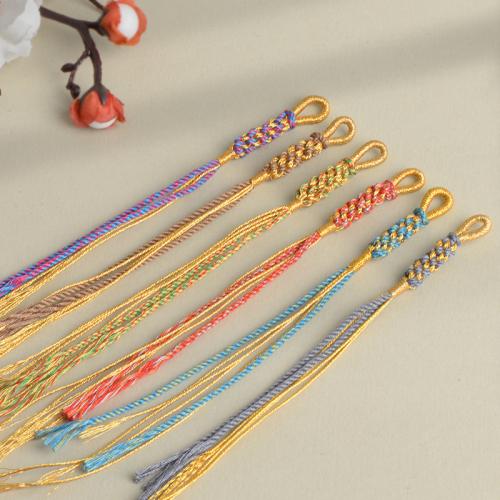 Decorative Tassel Cotton Thread with Golden Threads handmade durable Length Approx 14-17 cm Sold By Lot