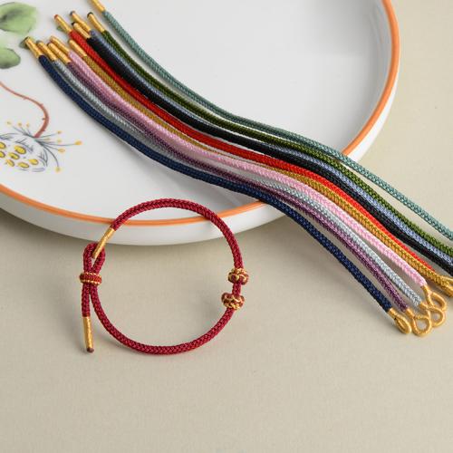 Modele bracelet a cordon , Nylon polypropylène, fait à la main, DIY, plus de couleurs à choisir, Longueur Environ 22 cm, 10PC/lot, Vendu par lot