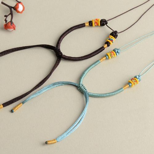 Fashion Bracelet Cord, Polyamide, with 6CM extender chain, handmade, DIY, more colors for choice, Length:Approx 11 cm, 10PCs/Lot, Sold By Lot