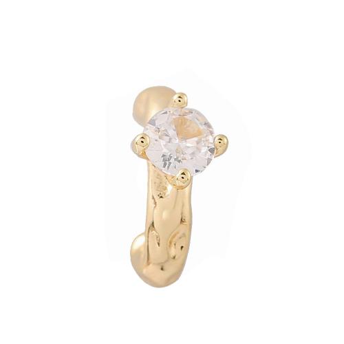 Messing oorbellen met micro-paved kubieke zirconia's, echt goud verguld, micro pave zirconia & voor vrouw, meer kleuren voor de keuze, Verkocht door pair