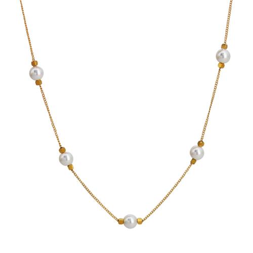 Set di gioielli , Titantium acciaio, with Shell Pearl, fatto a mano, stili diversi per la scelta & per la donna, dorato, Venduto da PC