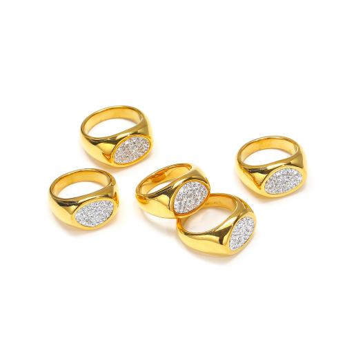 エナメル質のステンレス鋼の指環, 304ステンレススチール, ラウンド形, 異なるサイズの選択 & 女性用 & ライン石のある, 無色, 売り手 パソコン