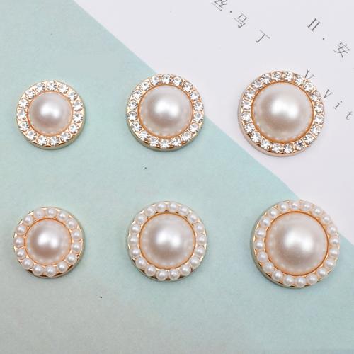 Jewelry Accessories, Plastic, with Plastic Pearl, DIY & different size for choice & different styles for choice & with rhinestone, more colors for choice, 10PCs/Bag, Sold By Bag
