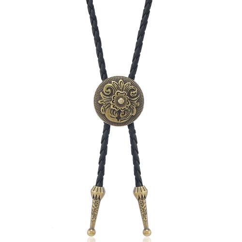 Sweater Chain Necklace, PU Leather, with Tibetan Style, plated, fashion jewelry & Unisex, more colors for choice, Length:Approx 15.7-27.5 Inch, Sold By PC