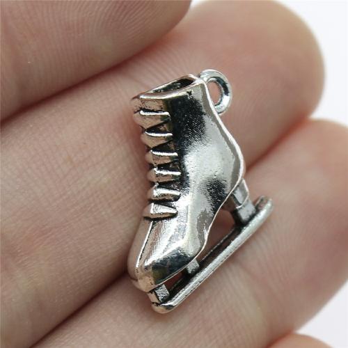 Zinc Alloy Shoes Pendants plated DIY Sold By PC