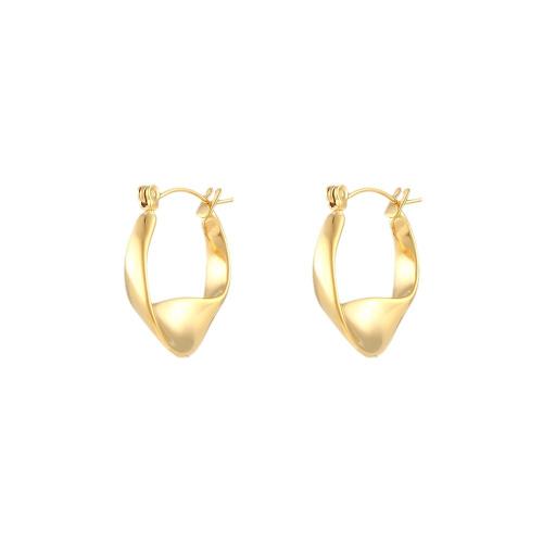 Acier inoxydable Levier Retour Earring, Acier inoxydable 304, bijoux de mode & pour femme, doré, 22mm, Vendu par paire
