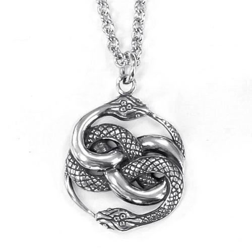 Collier de bijoux en alliage de zinc, serpent, bijoux de mode & unisexe, Longueur:Environ 60 cm, Vendu par PC