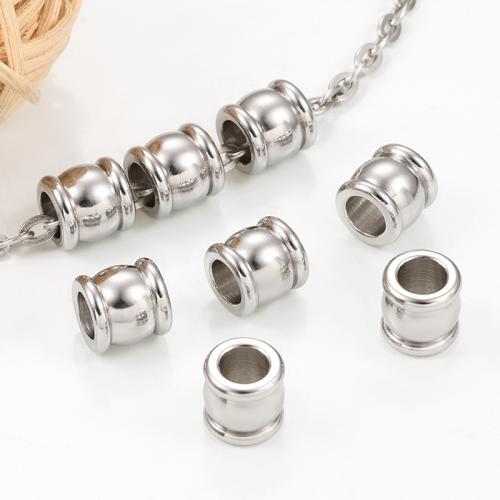 Edelstahl-Beads, 304 Edelstahl, DIY, ca. 20PCs/Tasche, verkauft von Tasche