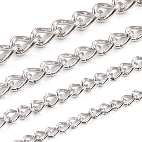 Rozsdamentes acél Nekclace Chain, 304 rozsdamentes acél, DIY & különböző méretű a választás, Által értékesített m