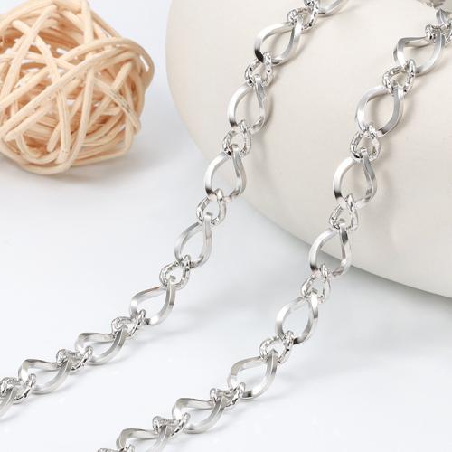 Rozsdamentes acél Nekclace Chain, 304 rozsdamentes acél, DIY, Által értékesített m